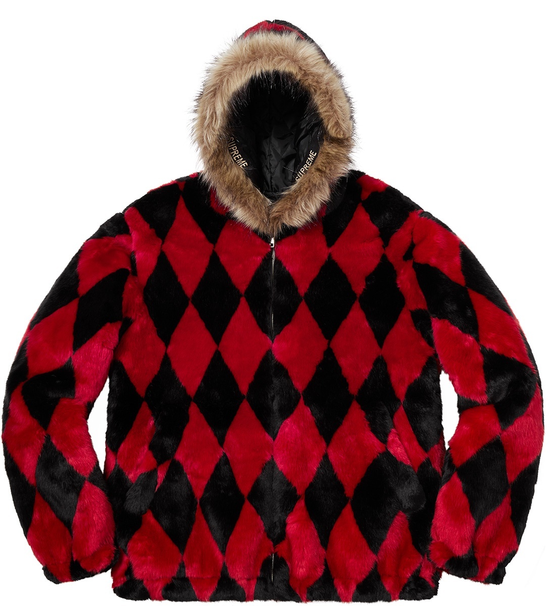 Diamond Faux Fur Jacket view 9
